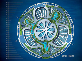 Illustration for article titled Architect Dreams Up Lilypad: Floating City Ark for Eco-Refugees